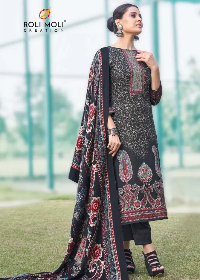 Eraya By Roli Moli Printed Pashmina Dress Material Wholesale Price In Surat
